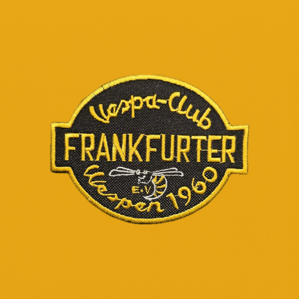 Logo Aufnäher klein (ca. 8x6 cm) Frankfurter Wespen